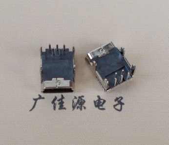 高埗镇Mini usb 5p接口,迷你B型母座,四脚DIP插板,连接器