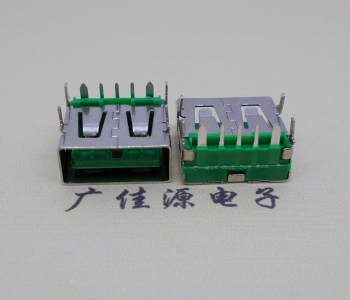 高埗镇5A大电流 快充接口 USB5p绿胶芯 常规母座