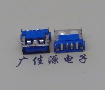 高埗镇usb2.0接口 AF短体10.0母座 卧式直边 连接器插座