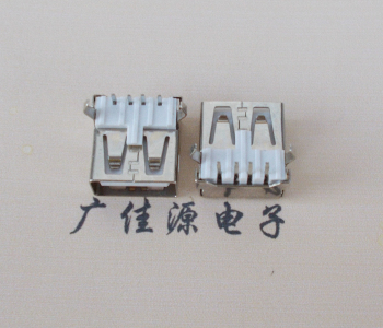 高埗镇USB AF母座 LCP 耐高温250度280度 环保白胶芯