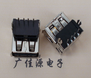 高埗镇USB插座 90度AF单层正向垫高9.3 DIP鱼叉脚
