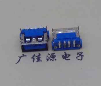 高埗镇AF短体10.0接口 蓝色胶芯 直边4pin端子SMT