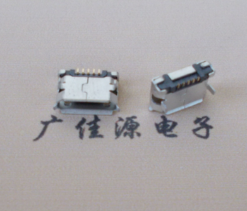 高埗镇Micro USB卷口 B型(无柱）插板脚间距6.4普通端子