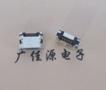 高埗镇MICRO USB接口 90度卧式母座 插板有柱直边