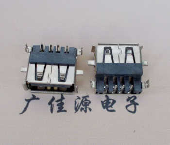 高埗镇AF USB母座90度 DIP沉板3.9/4.9 耐高温有卷边