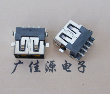 高埗镇 USB母座 贴片沉板3.5/4.9 直口/卷口铜壳/铁壳