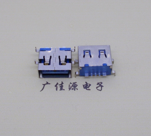 高埗镇沉板USB AF 5P大电流母座,无翻边四脚沉插板焊接