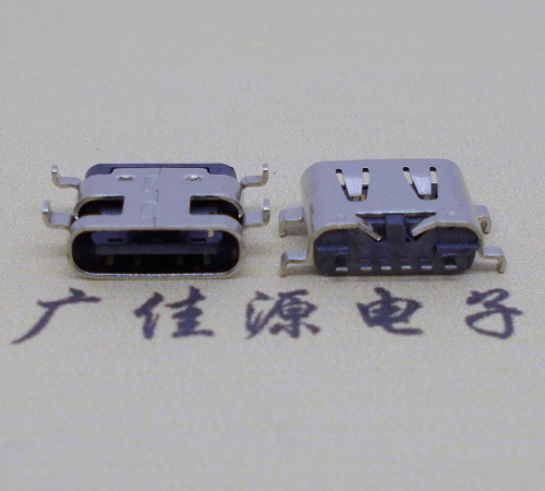 高埗镇USBType-C6P母座卧式接口沉板0.8mm
