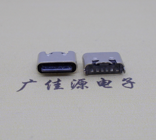 高埗镇Type-C6p母座短体立插5.0mm连接器