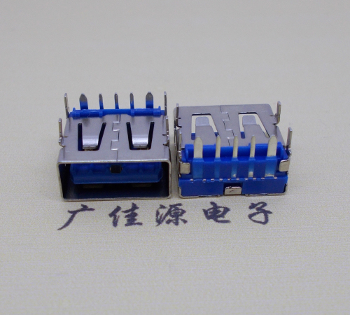 高埗镇 USB5安大电流母座 OPPO蓝色胶芯,快速充电接口