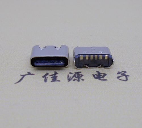 高埗镇Type-C6p母座接口短体立贴5.0mm
