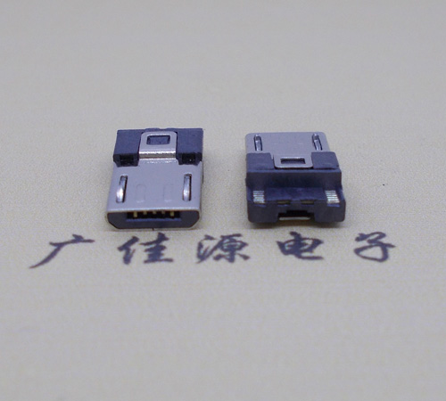高埗镇MICRO 5P公头 焊线 外露6.75MM单排2 3短路