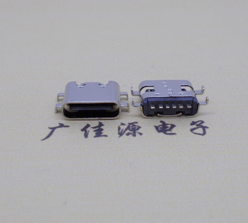 高埗镇板上型卧式Type-c6p母座四脚沉0.8mm/1.2mm/1.6mm无弹