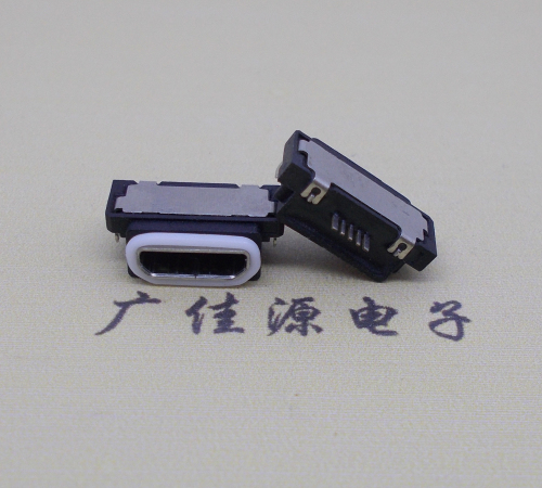 高埗镇micro usb5pin防水接口 沉板 0.8卧式防水母座