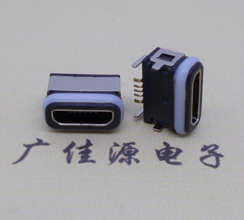 高埗镇micro母座 5p防水 四脚插板usb防水连接器