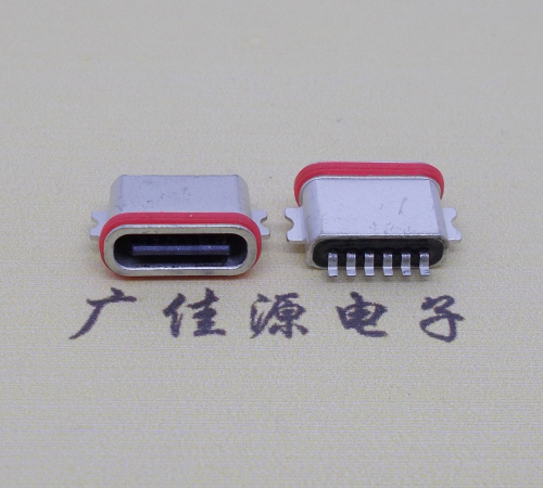 高埗镇防水type-c6p母座沉板0.8mm