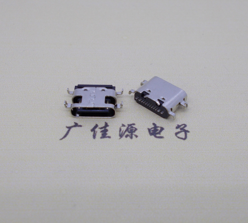 高埗镇卧式type-c16p母座沉板1.6mm长6.5mm