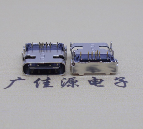 高埗镇 卧式usb type-c14p母座前插后贴