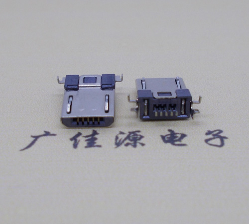 高埗镇Micro usb焊板式公头贴片SMT款无弹超薄