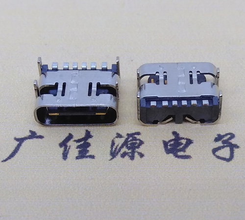 高埗镇卧式四脚插type-c6p母座接口