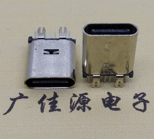 高埗镇直立式type-c14p母座接口 usb type-c连接器