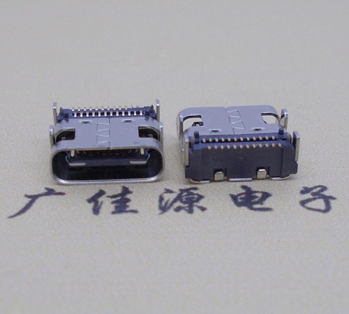 高埗镇 卧式type-c24p母座带定位住 板上型type-c母座双排贴片