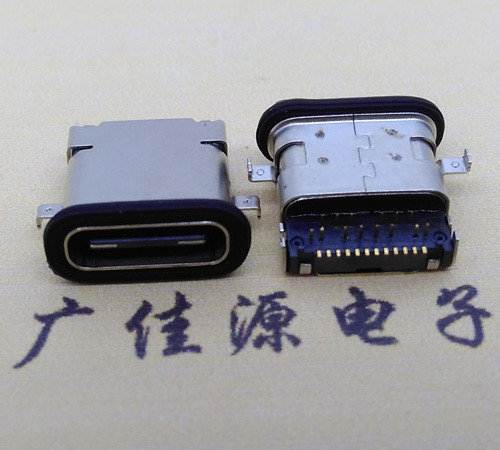 高埗镇 卧式type-c16p母座前插后贴 type-c接口 type-c连接器