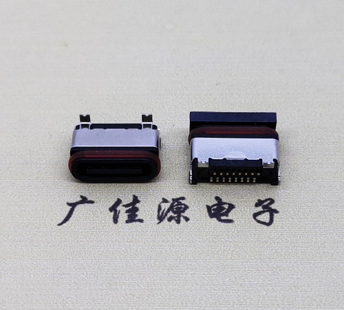 高埗镇TYPE-C16P立贴防水母座接口.6.5/6.8设计尺寸规范