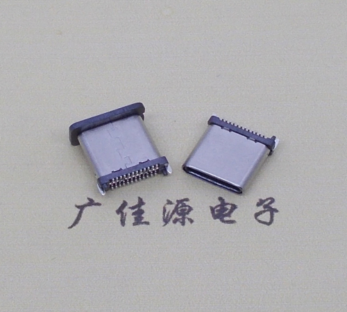 高埗镇USB TYPE-C接口短体24P公头立式贴板高度H=8.0mm 高速数据传输快充电款